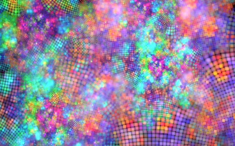 Colorful Pixel Grid — Purple, Vibrant