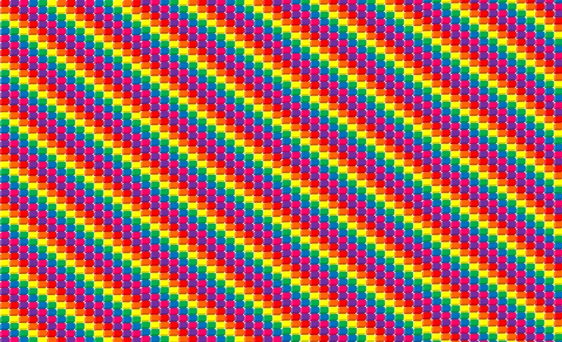 Colorful Pixel Grid — Red, Vibrant, Pixel Art