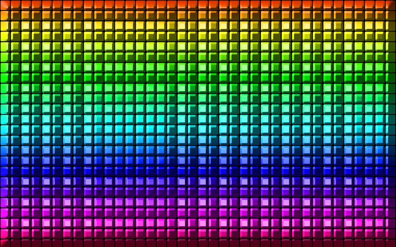 Colorful Pixel Grid — Red, Vibrant