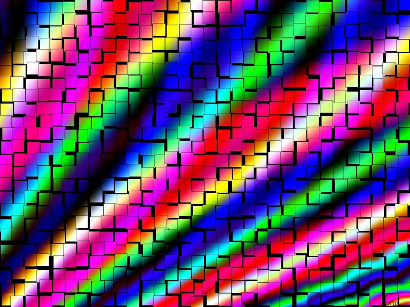 colorful pixel mosaic