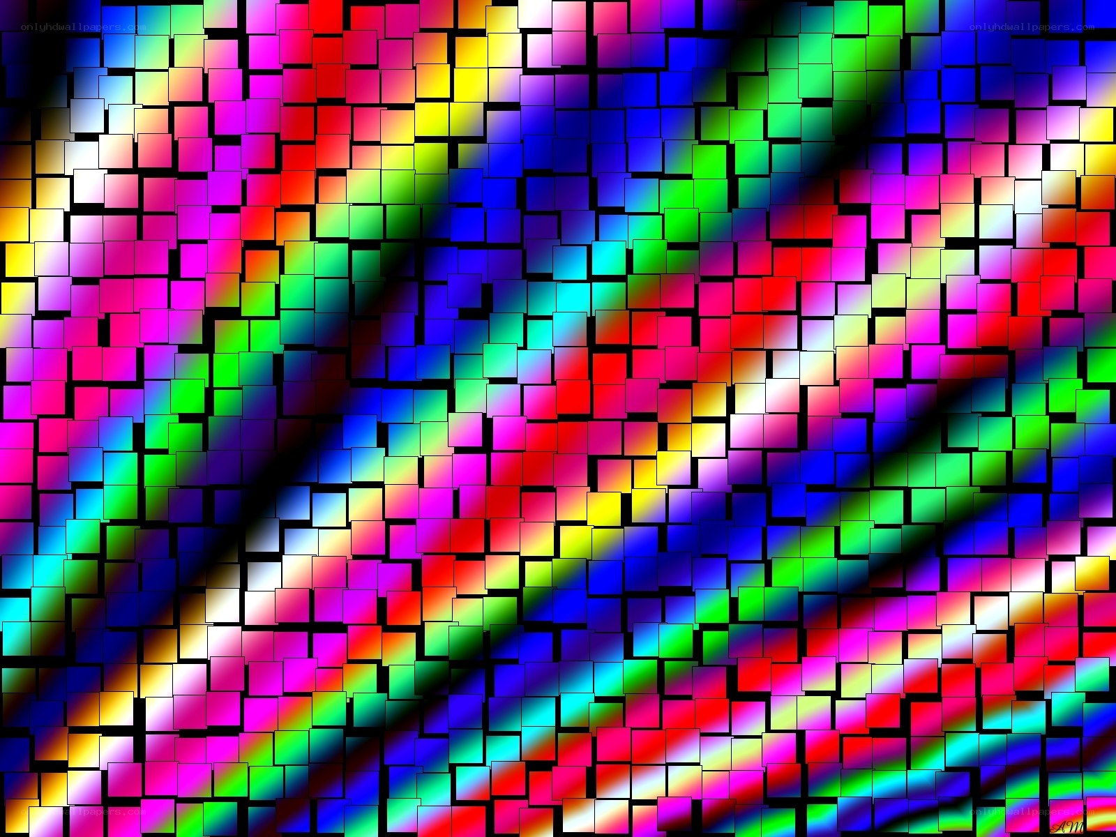 colorful pixel mosaic
