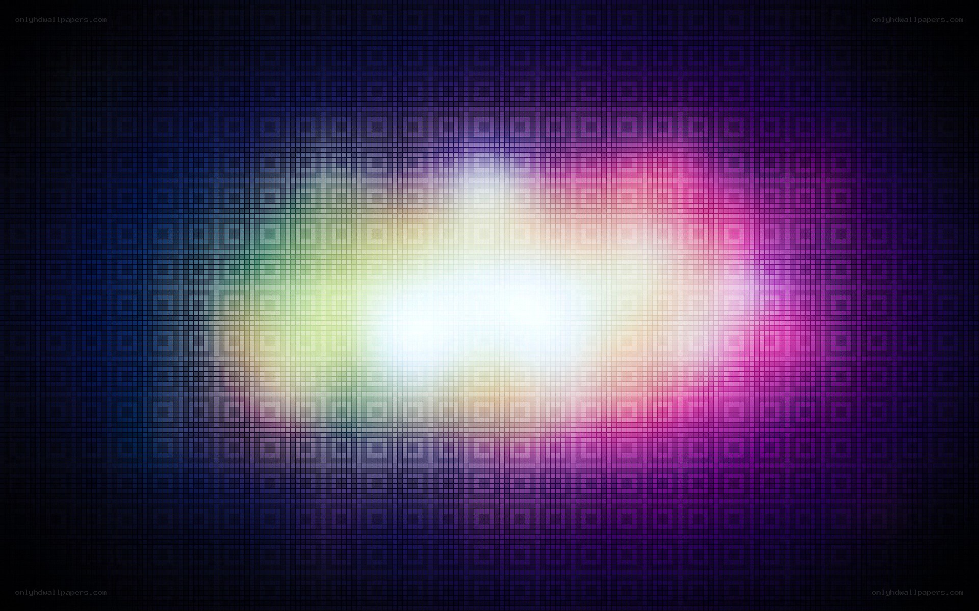 colorful pixelated light burst
