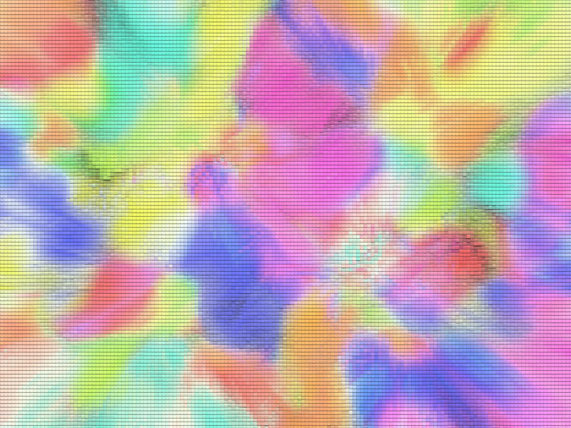 Colorful Pixelated Pattern — Pink
