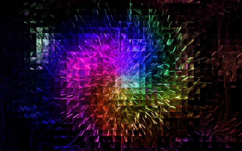 Colorful Pixelated Pattern — Purple