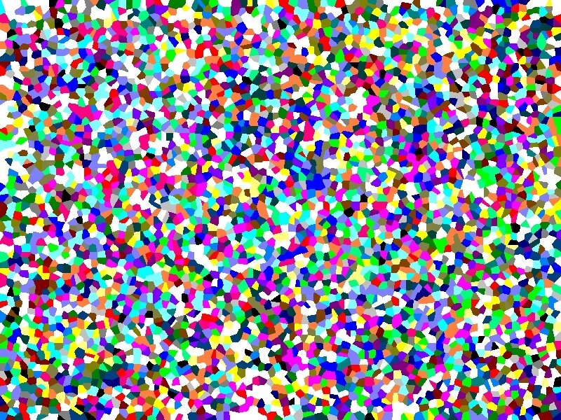 Colorful Pixelated Pattern — White