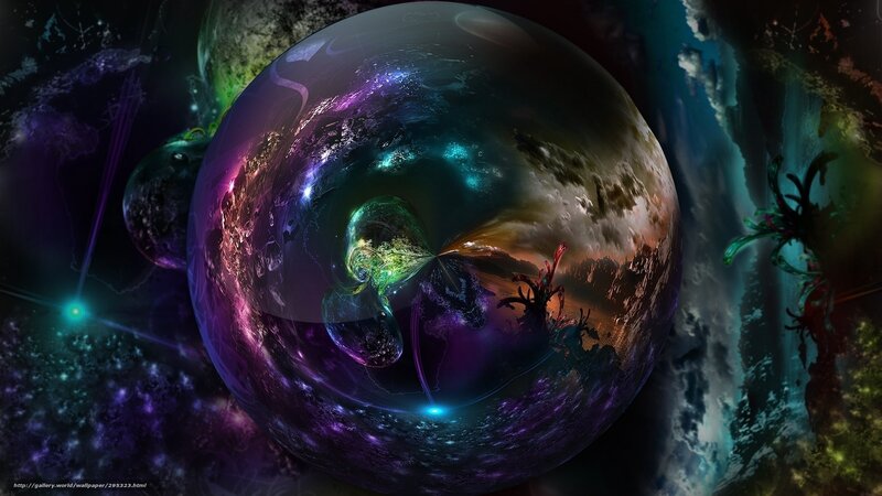 Colorful Planet Sphere — Purple, Cosmic