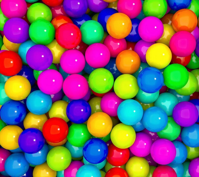Colorful Plastic Balls — Pink