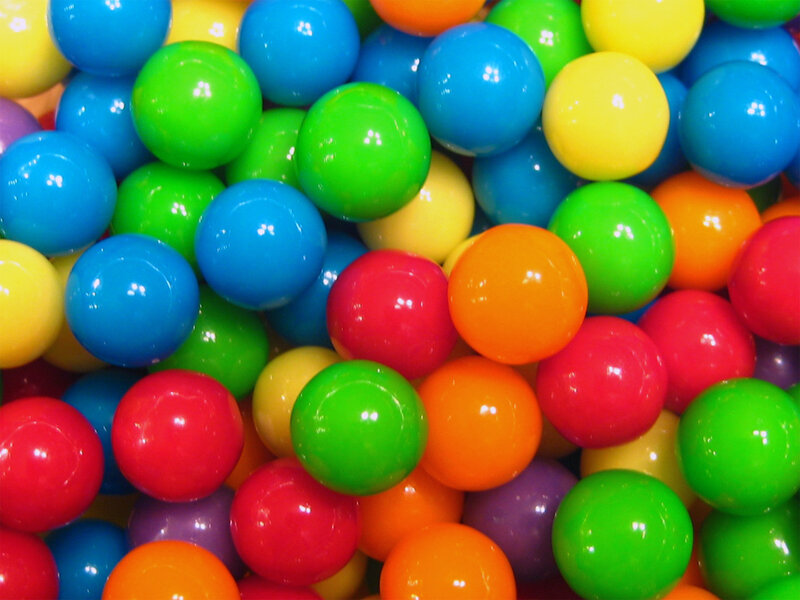 Colorful plastic balls