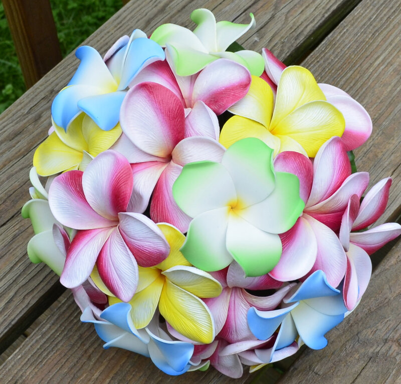 Colorful Plumeria Bouquet