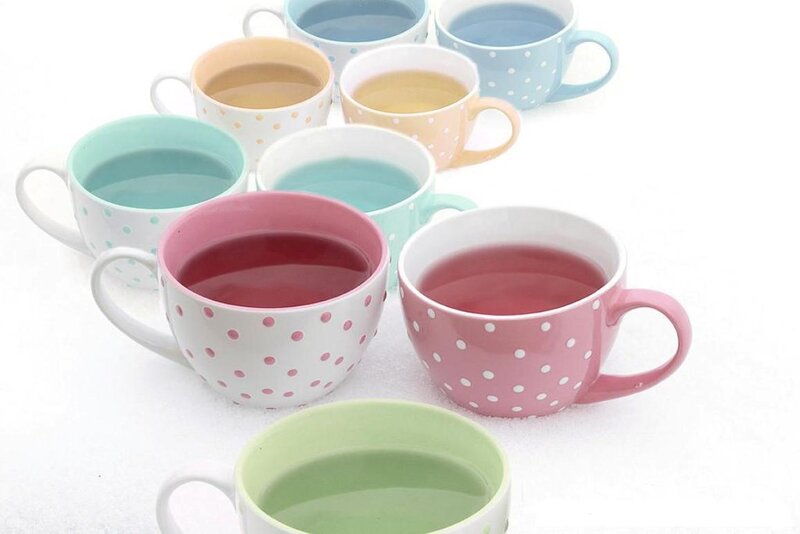 Colorful Polka Dot Mugs