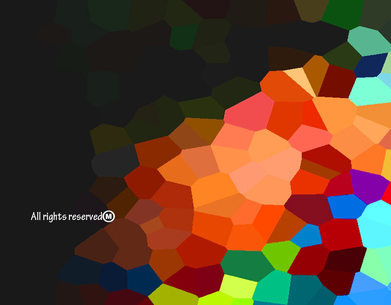 Colorful Polygonal Pattern — Orange