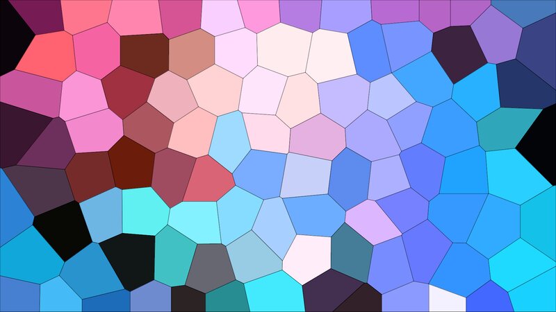 Colorful Polygonal Pattern — Pink