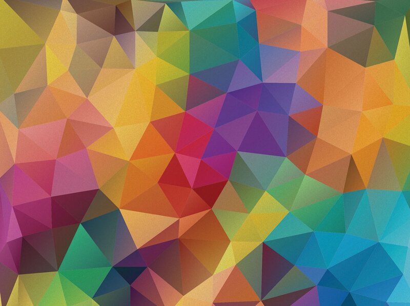 Colorful Polygonal Pattern — Purple