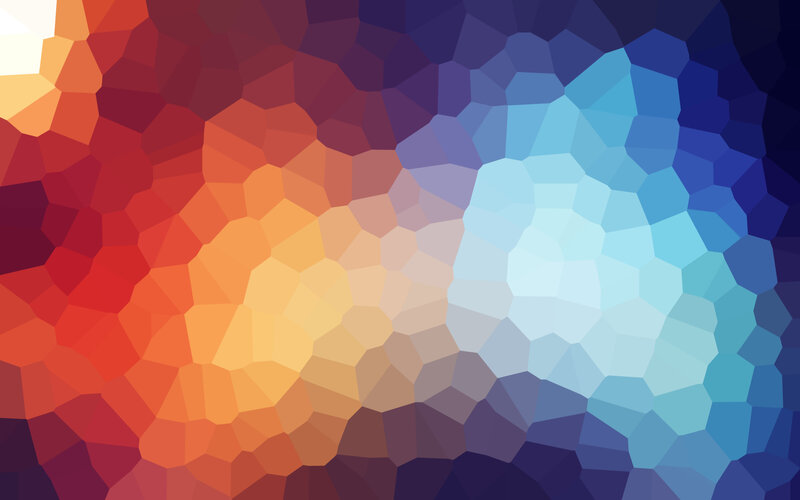Colorful Polygonal Pattern — Red, Vibrant