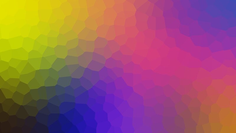 Colorful Polygonal Pattern — Yellow, Vibrant, Abstract, Polygons