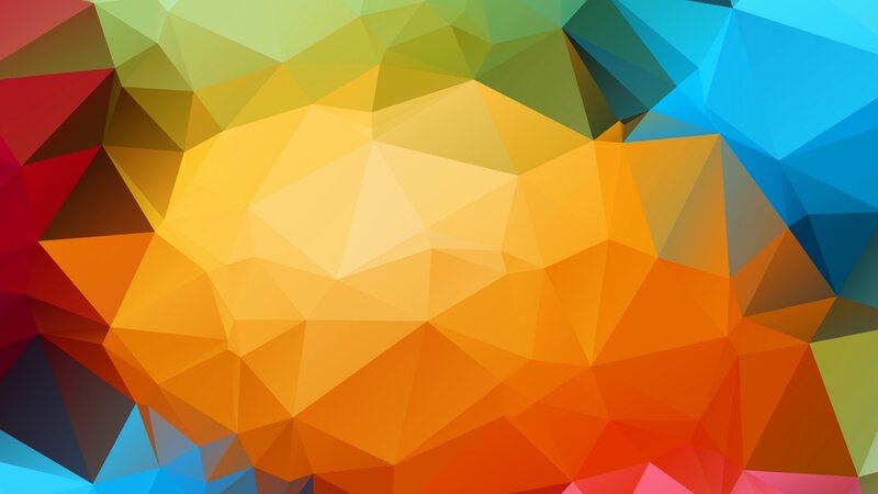 Colorful Polygonal Pattern — Yellow, Vibrant