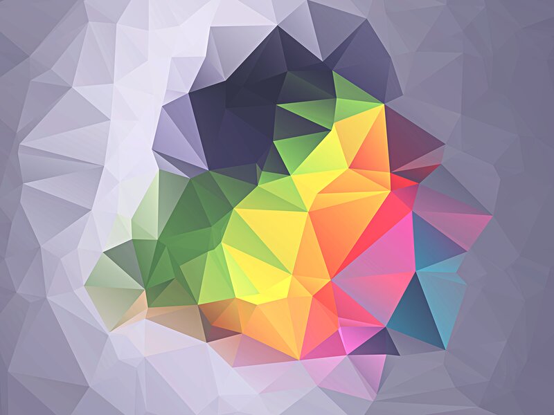 Colorful Polygonal Shape