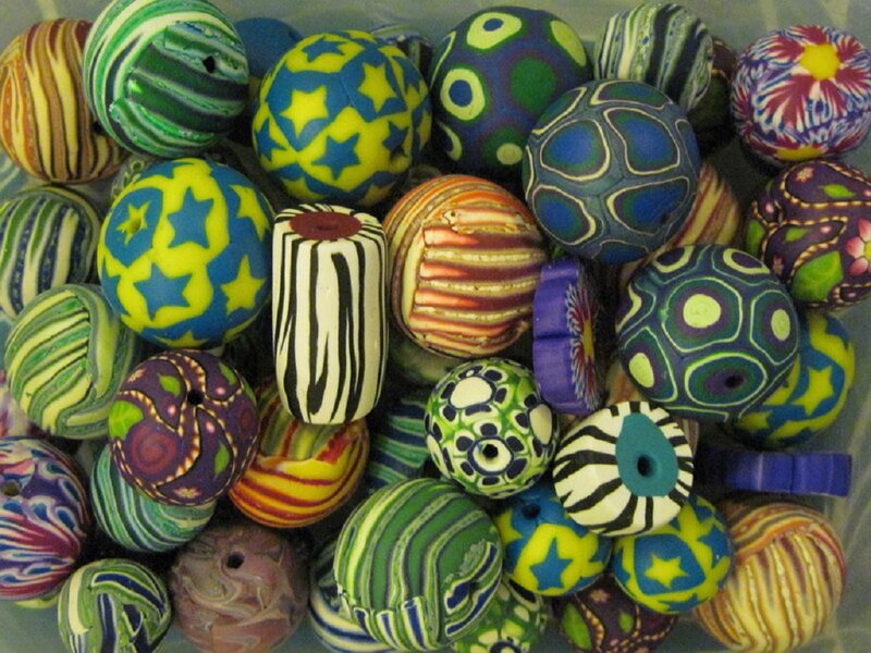 Colorful Polymer Clay Beads