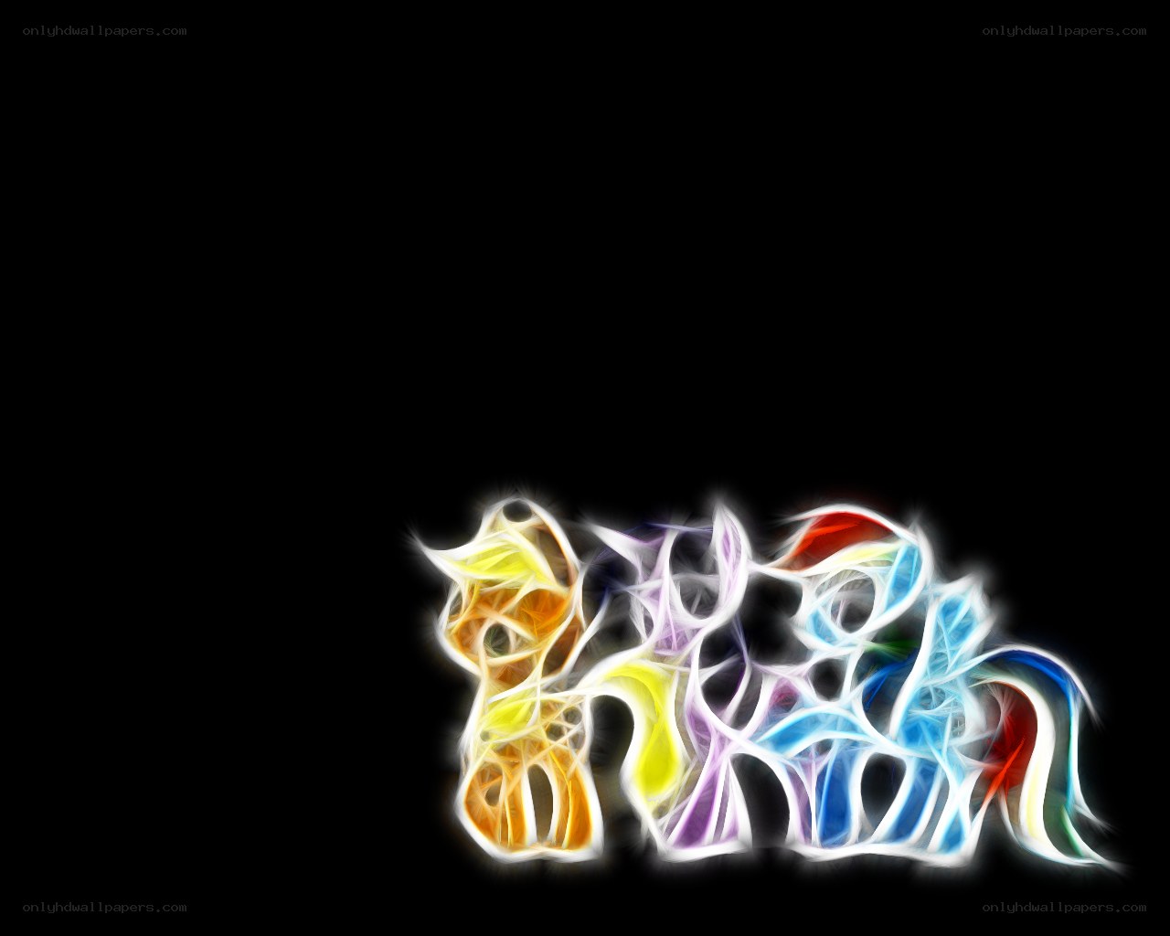 colorful pony figures