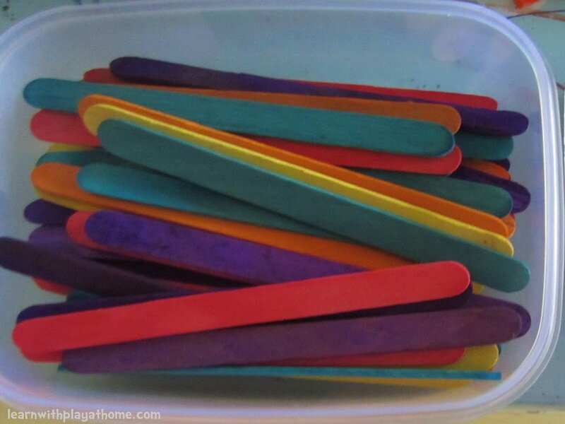 Colorful Popsicle Sticks