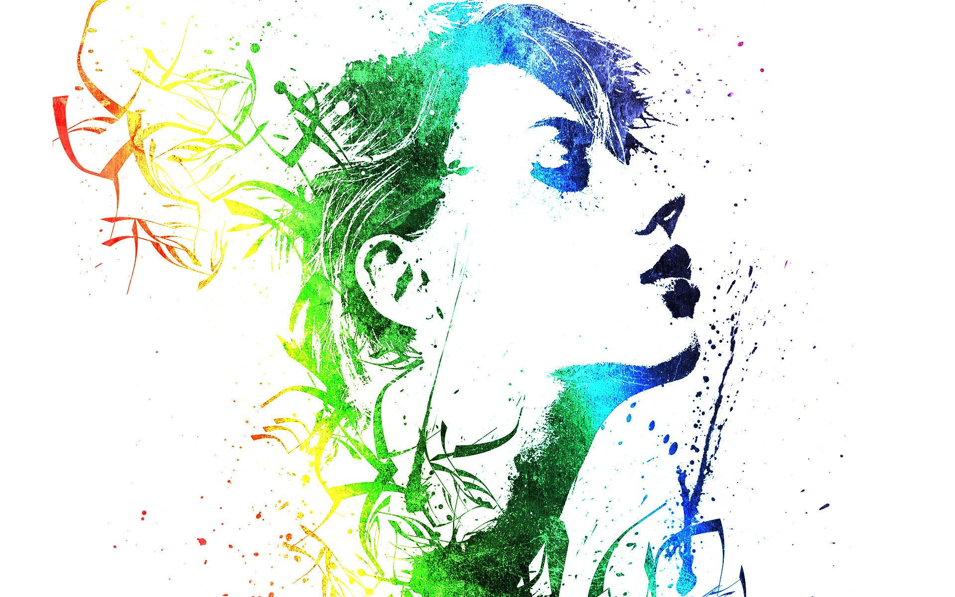 colorful portrait art