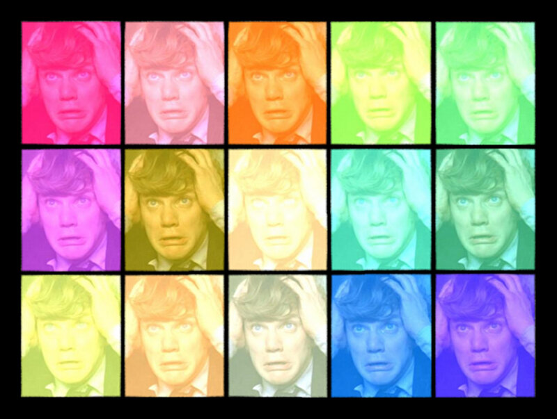 colorful portrait grid