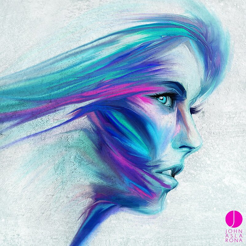colorful portrait of woman