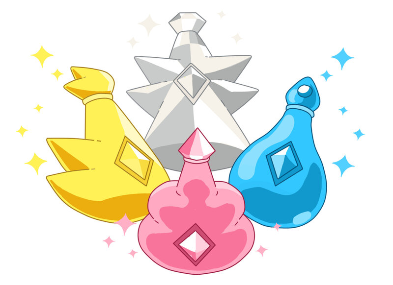 Colorful Potion Bottles