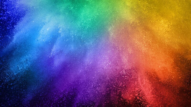 Colorful Powder Explosion — Blue, Vibrant
