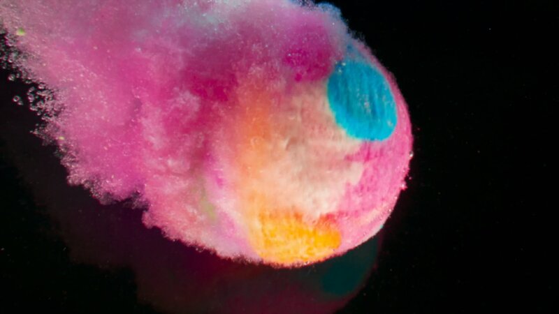 Colorful Powder Explosion — Pink