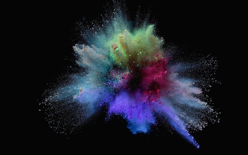 Colorful Powder Explosion