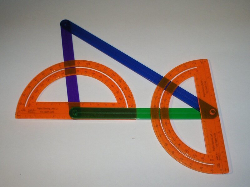 Colorful protractor set