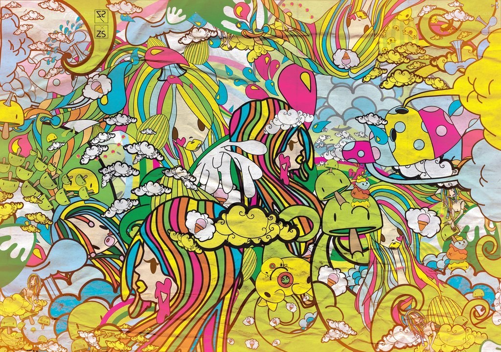 colorful psychedelic illustration
