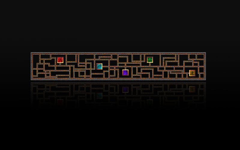 colorful puzzle maze