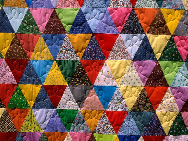 Colorful Quilt Pattern — Red