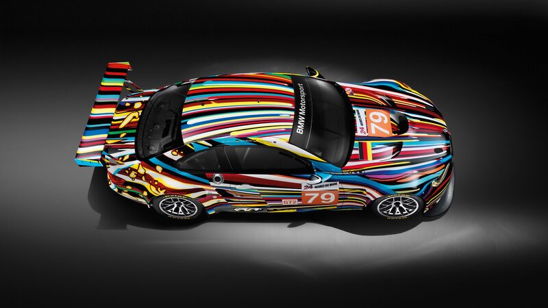 Colorful Race Car — Black, Dramatic