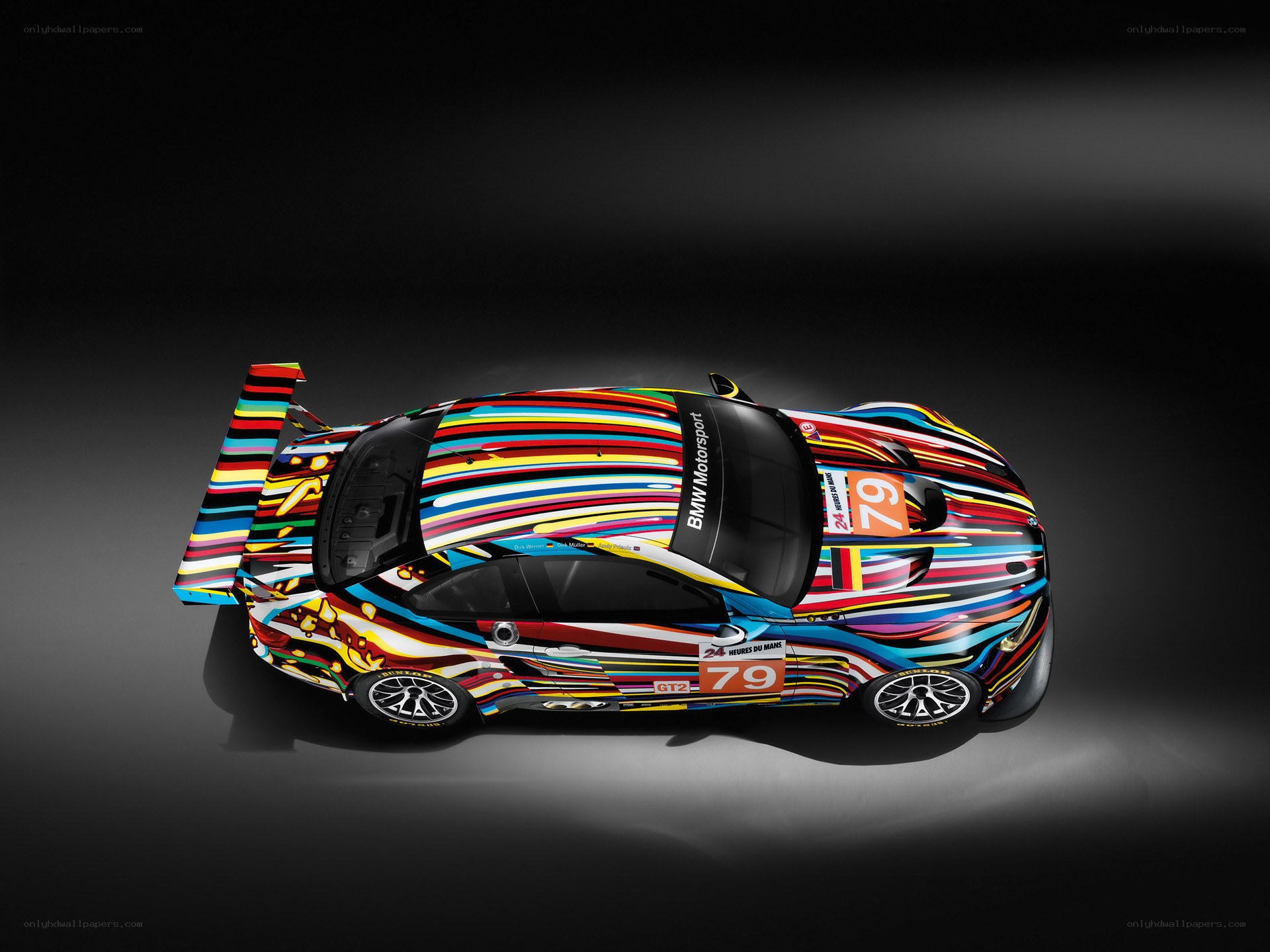 colorful race car design