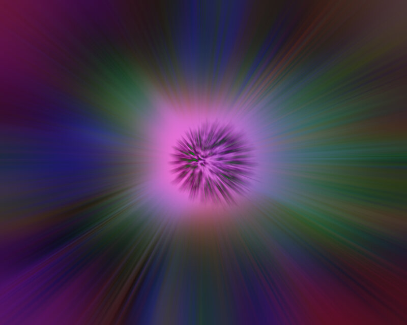 colorful radial burst