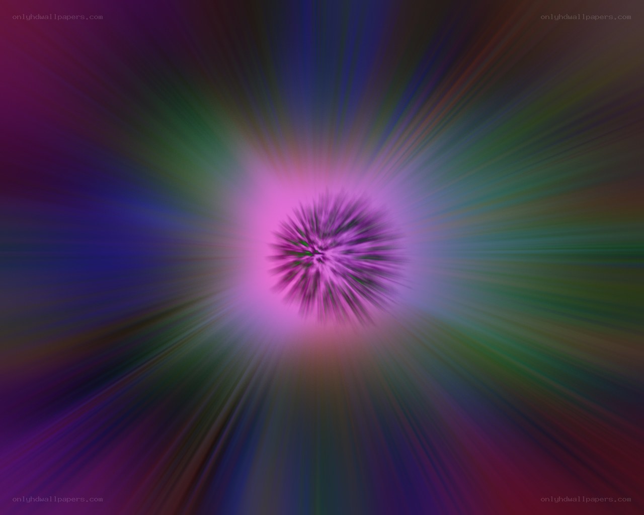 colorful radial burst