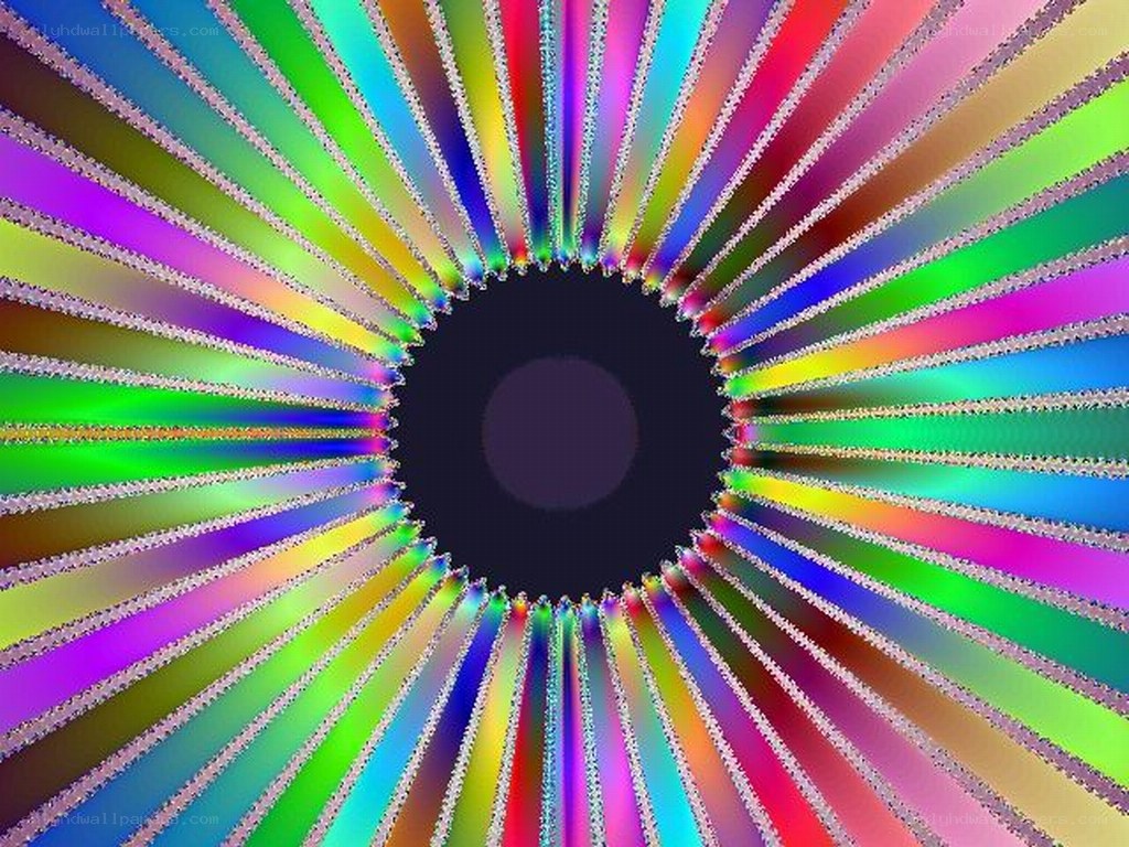 colorful radial fractal pattern