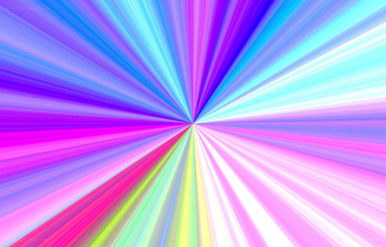 colorful radial light burst