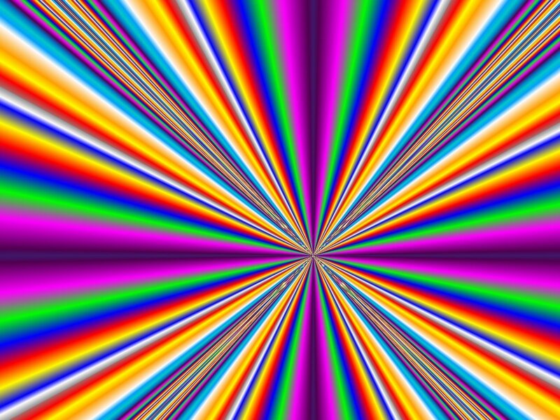 colorful radial pattern