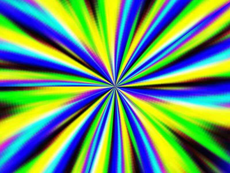 Colorful Radial Pattern — Blue, Vibrant