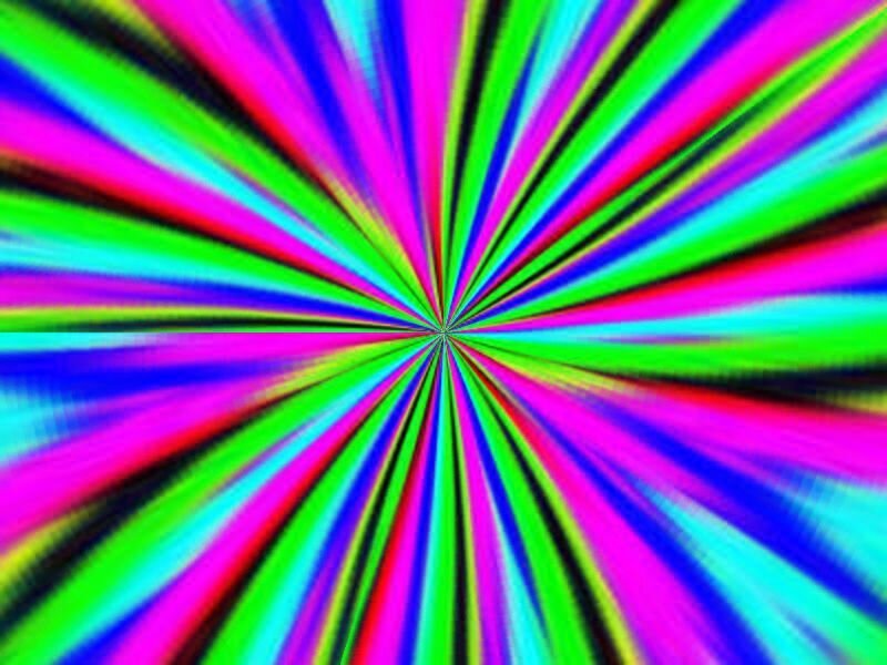 Colorful Radial Pattern — Green, Vibrant, Abstract, Rays