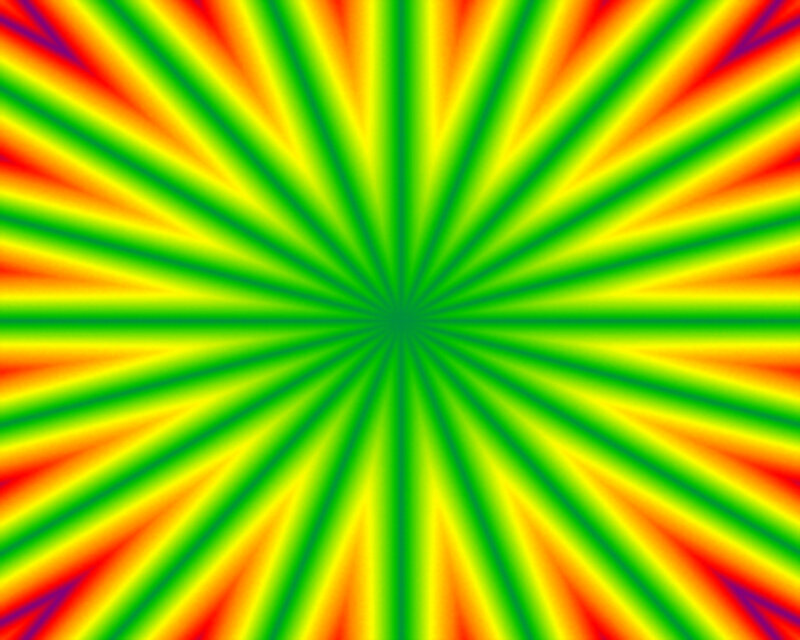Colorful Radial Pattern — Green, Vibrant