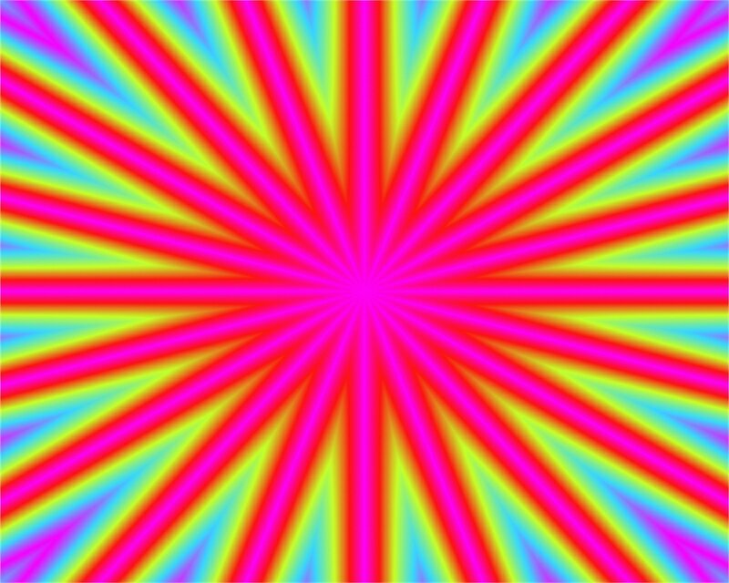 Colorful Radial Pattern — Pink