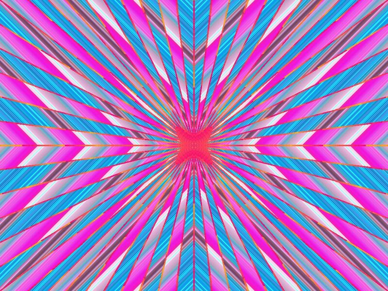 Colorful Radial Pattern — Pink, Vibrant