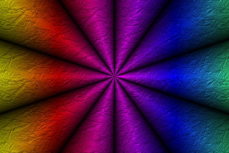 Colorful Radial Pattern — Purple
