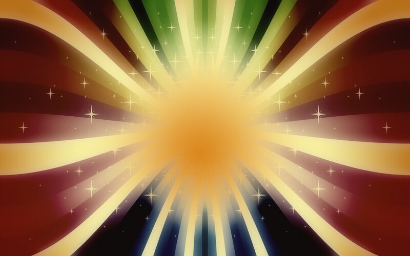 colorful radiant burst