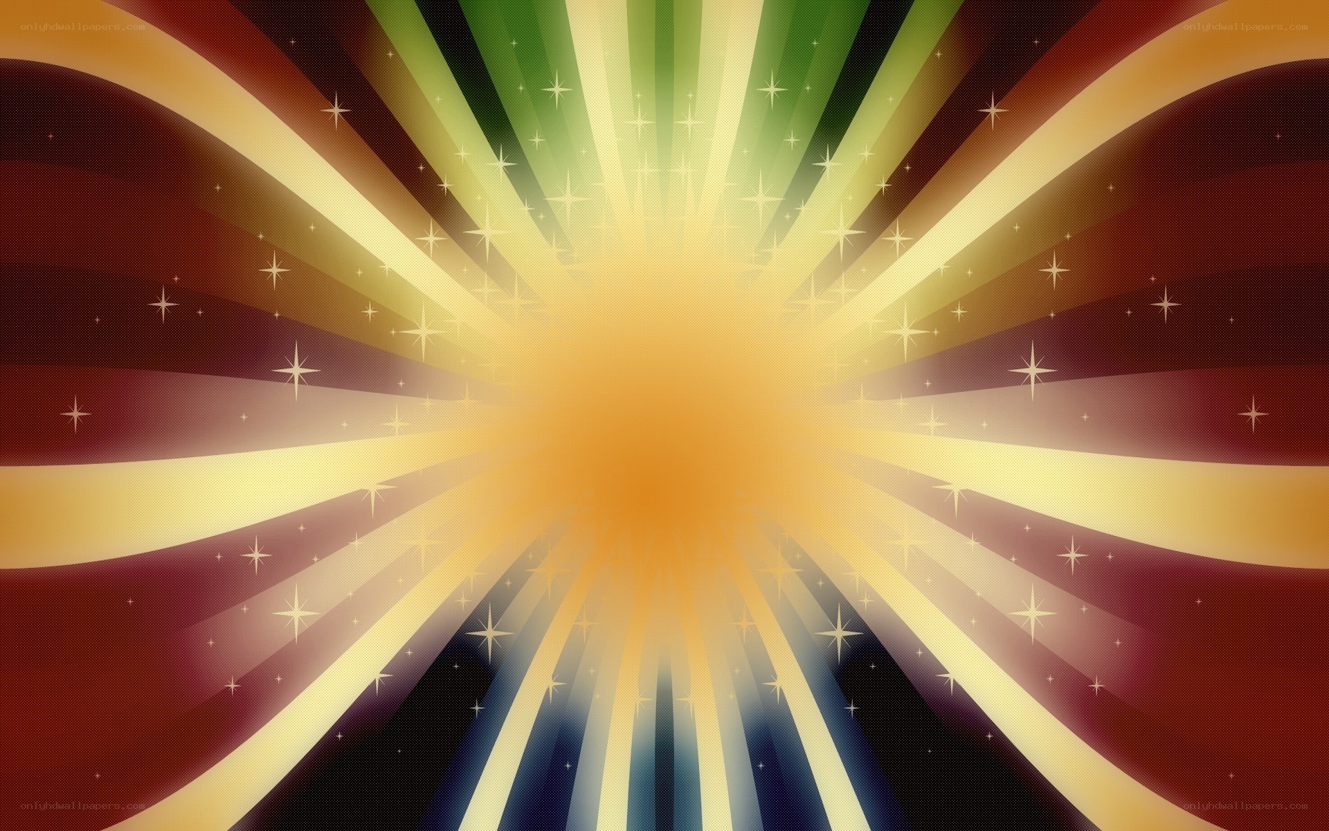 colorful radiant burst